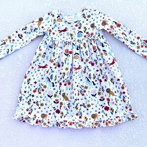 Hanna Andersson Elisabet Dress Floral Unicorn Lion Owls Fox US 6-7